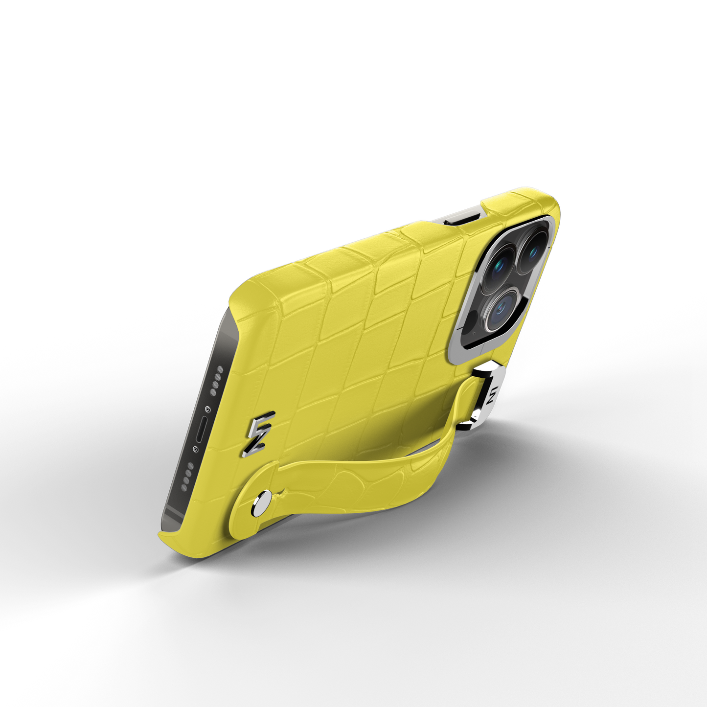 Iphone 14 Pro Yellow Alligator Removable Strap Case | Magsafe