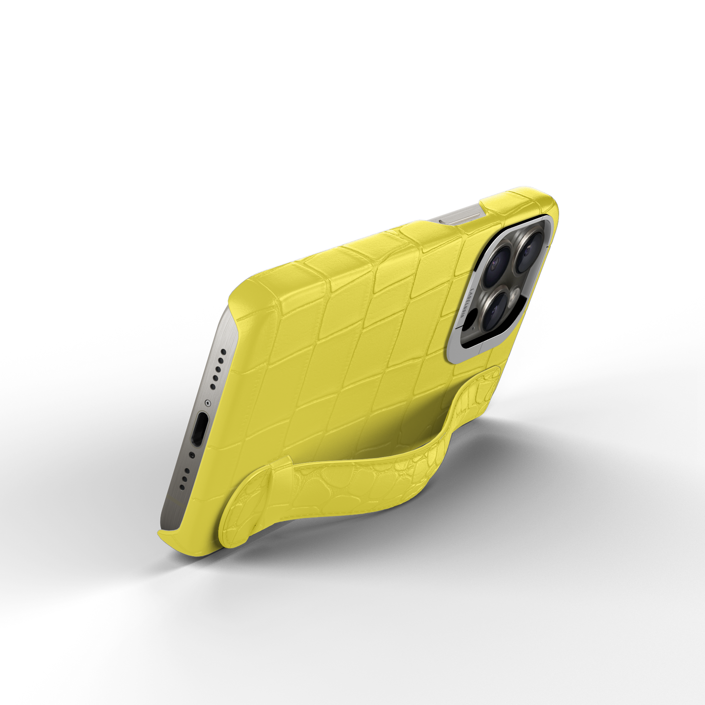 Iphone 15 Pro Yellow Alligator Strap Case | Magsafe