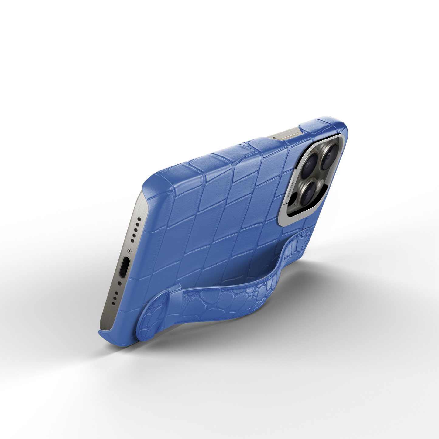 Iphone 16 Pro Phantom Blue Alligator Strap Case | Magsafe