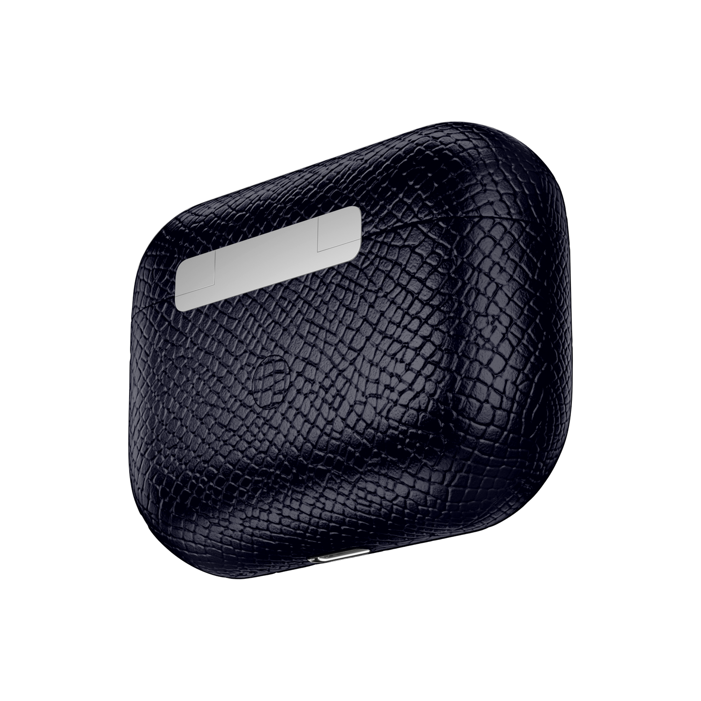 Airpods Pro 2 Navy Blue Grained Leather Cover