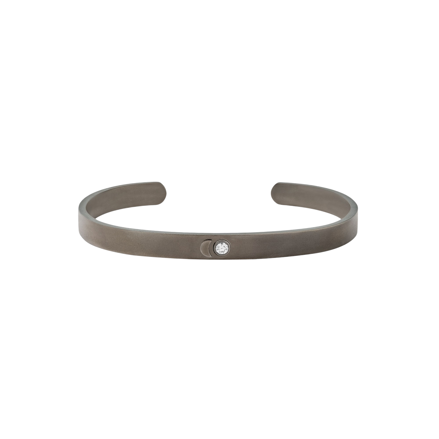 Charcoal Grey Open Bangle